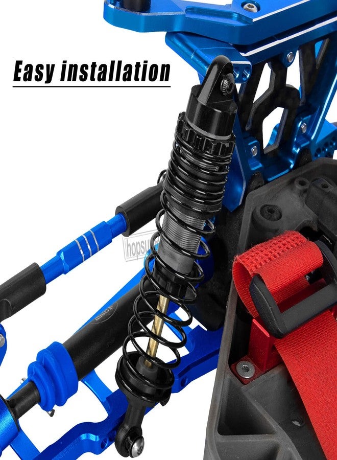 hopsupRC RC Upgrades Parts Aluminum Front Rear Assembled Full Metal Shocks for 1/10 Rustler/Slash/Stampede/Bandit VXL 4X4 4WD 2WD,Shocks Absorber Damper Full Big Bore,Titanium(4PCS) - Image 3